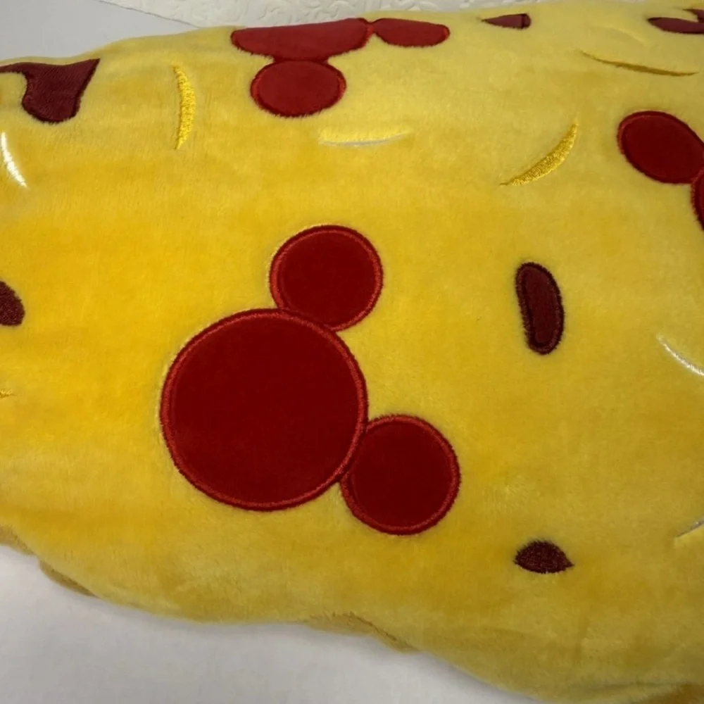 Disney Parks Plush Mickey Mouse Pepperoni Pizza Slice Lg 23”-24” - Picture 6 of 10